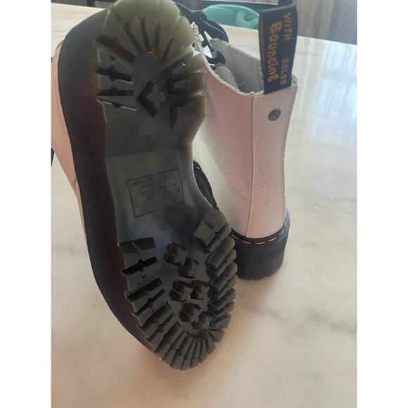 NEW Dr. Martens 1460 Pascal Max White Leather‎ Platform Combat Boots - Picture 12 of 13